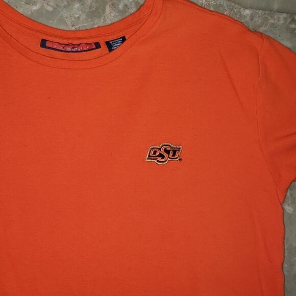 Women's Oklahoma State University Cowboys Embroidered Short Sleeve Tee-Shirt - Picture 6 of 7